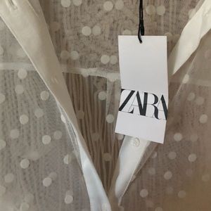 Sheer white Zara dress